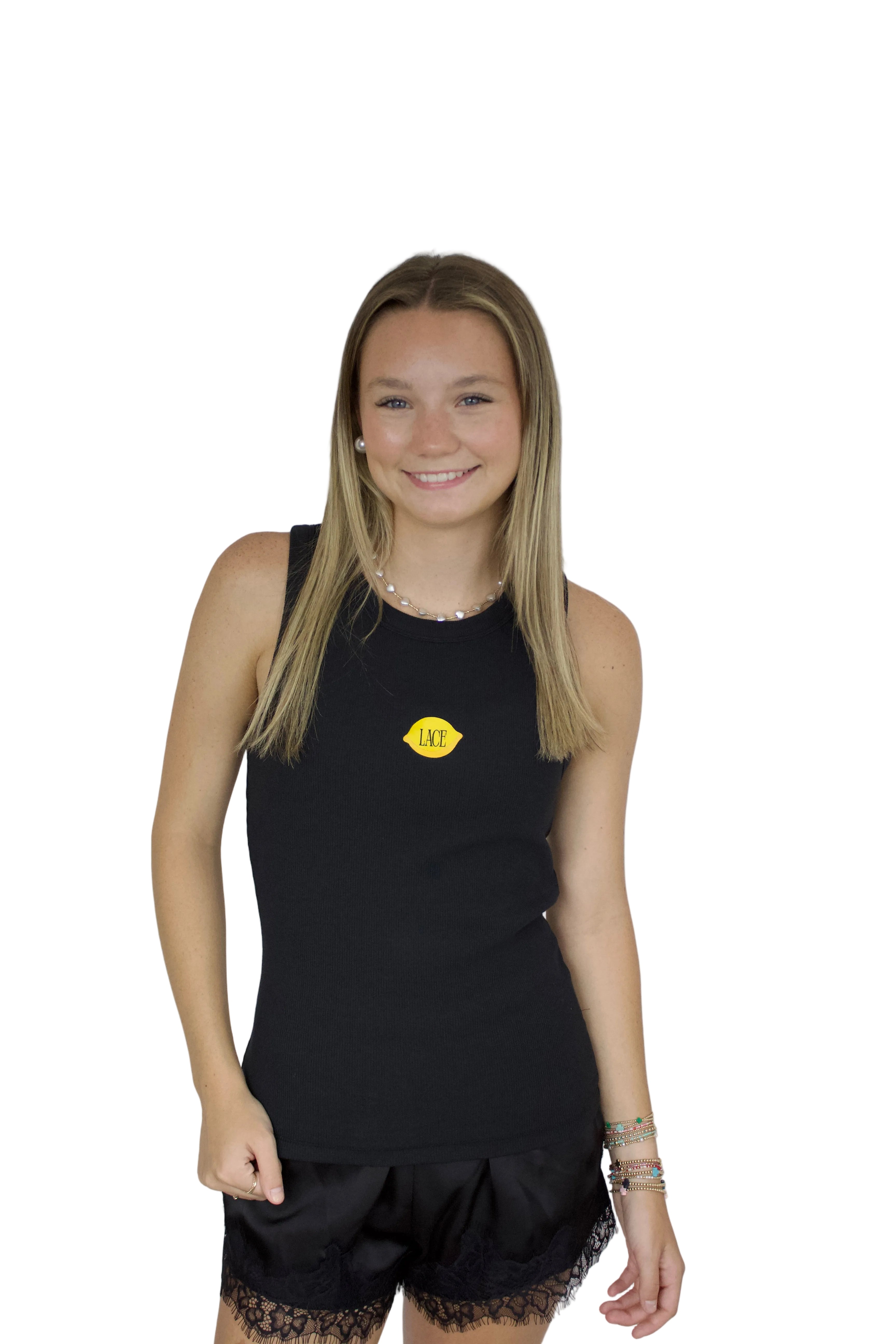 Lemon & Lace Tank (Long)