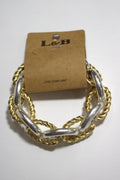 Two Toned Cable Bracelet