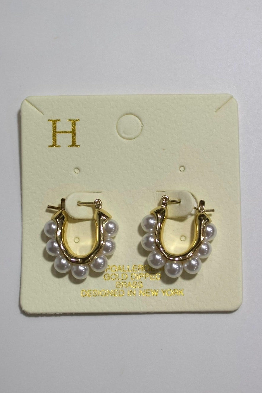 Windsor Pearl Hoops
