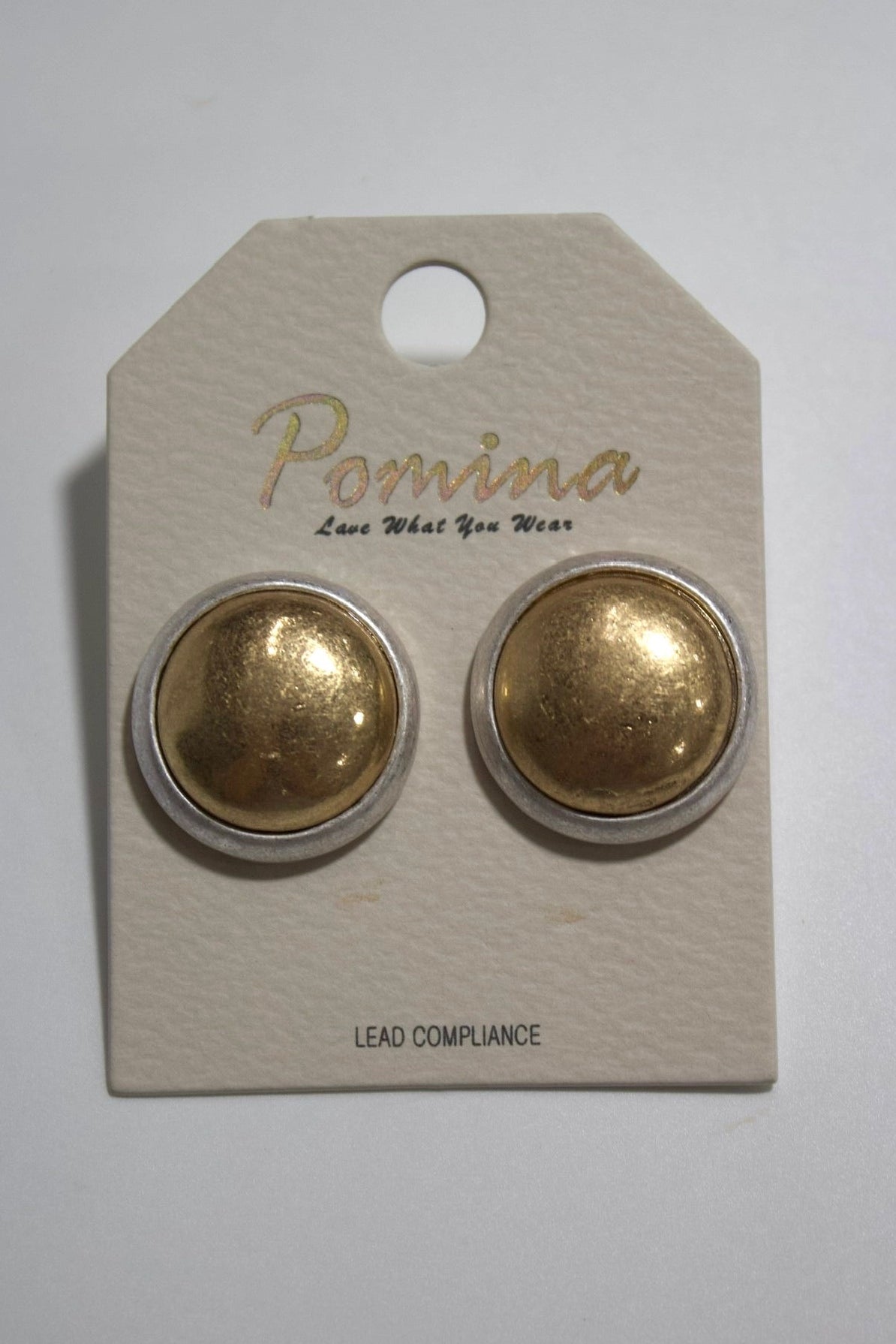 The Gold Button Earrings
